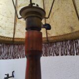 Vintage wooden floor lamp