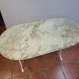 Bistro table with marble top, 120cms of L