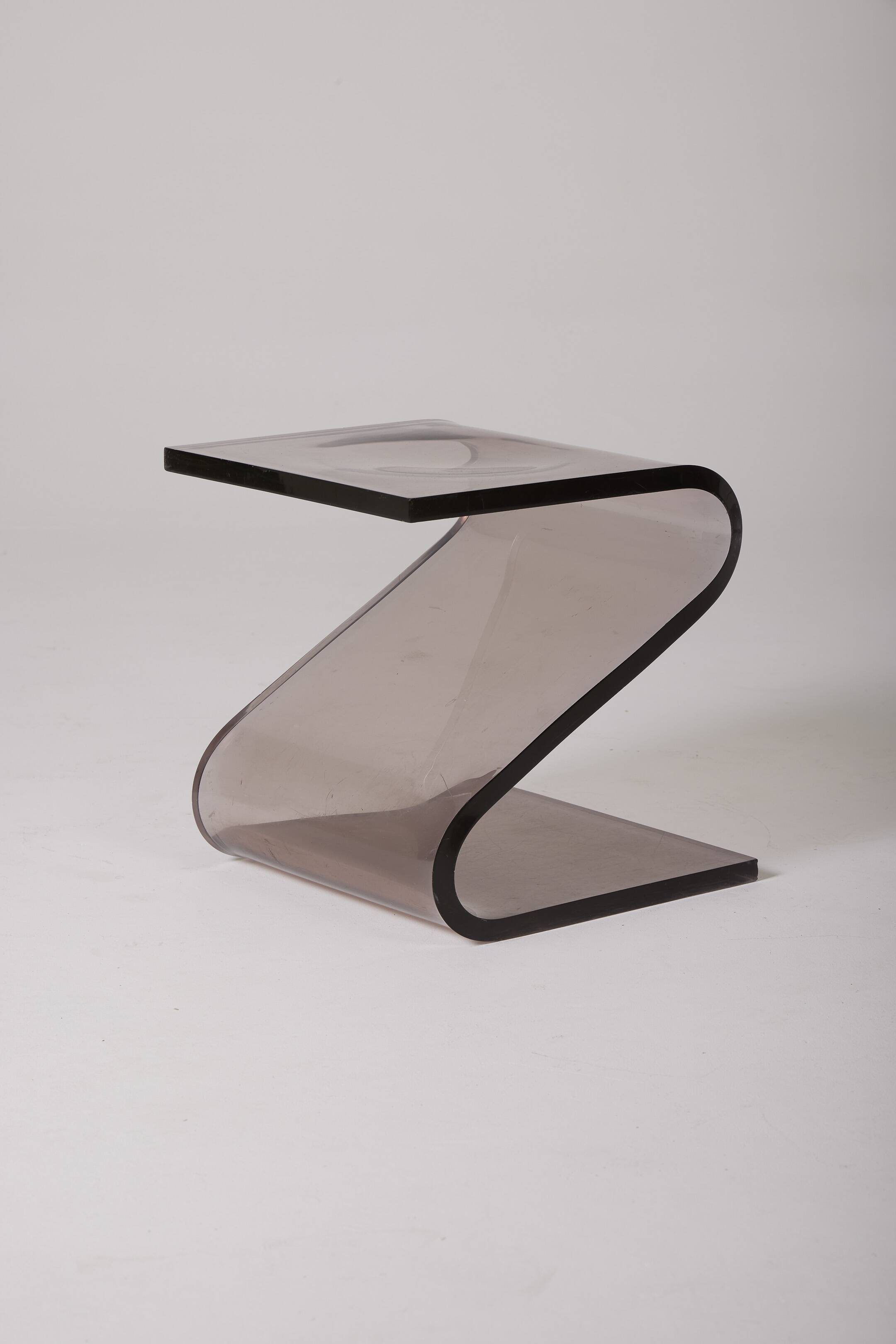 François Arnal plexiglass stool, 1970s