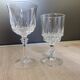 Set of 6 large stemmed glasses + 8 small Cristal d'Arques Water & Wine 1970