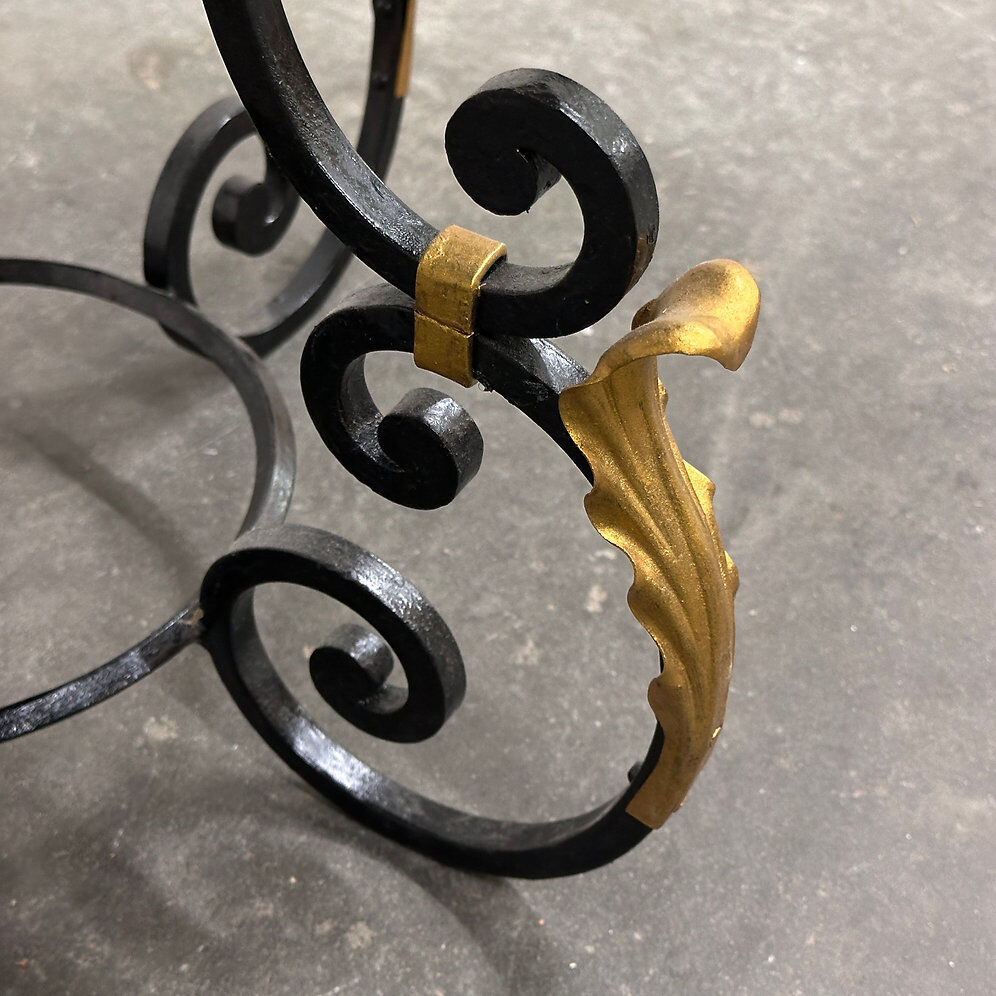 French Neoclassical Revival coffee table with Hollywood Regency influence, 1970s