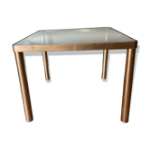 Table basse dorée vintage