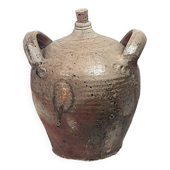 Old round stoneware jug
