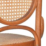 Set of 6 Thonet style chairs model number 17 "Long John"