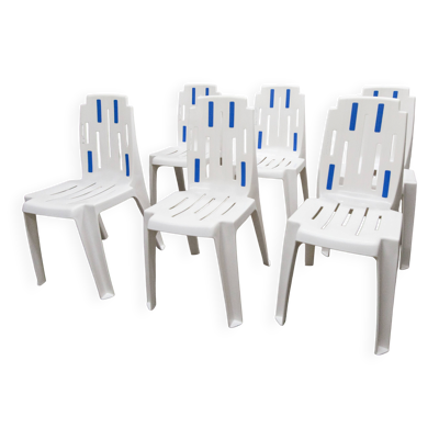 6 chaises mambo design pierre paulin ligne henry massonet by stamp 1990