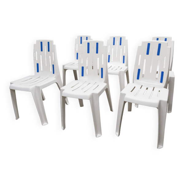 6 chaises mambo design pierre paulin ligne henry massonet by stamp 1990