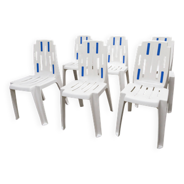 6 chaises mambo design pierre paulin ligne henry massonet by stamp 1990
