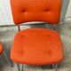 Paire de chaises Strafor Steelcase orange 70