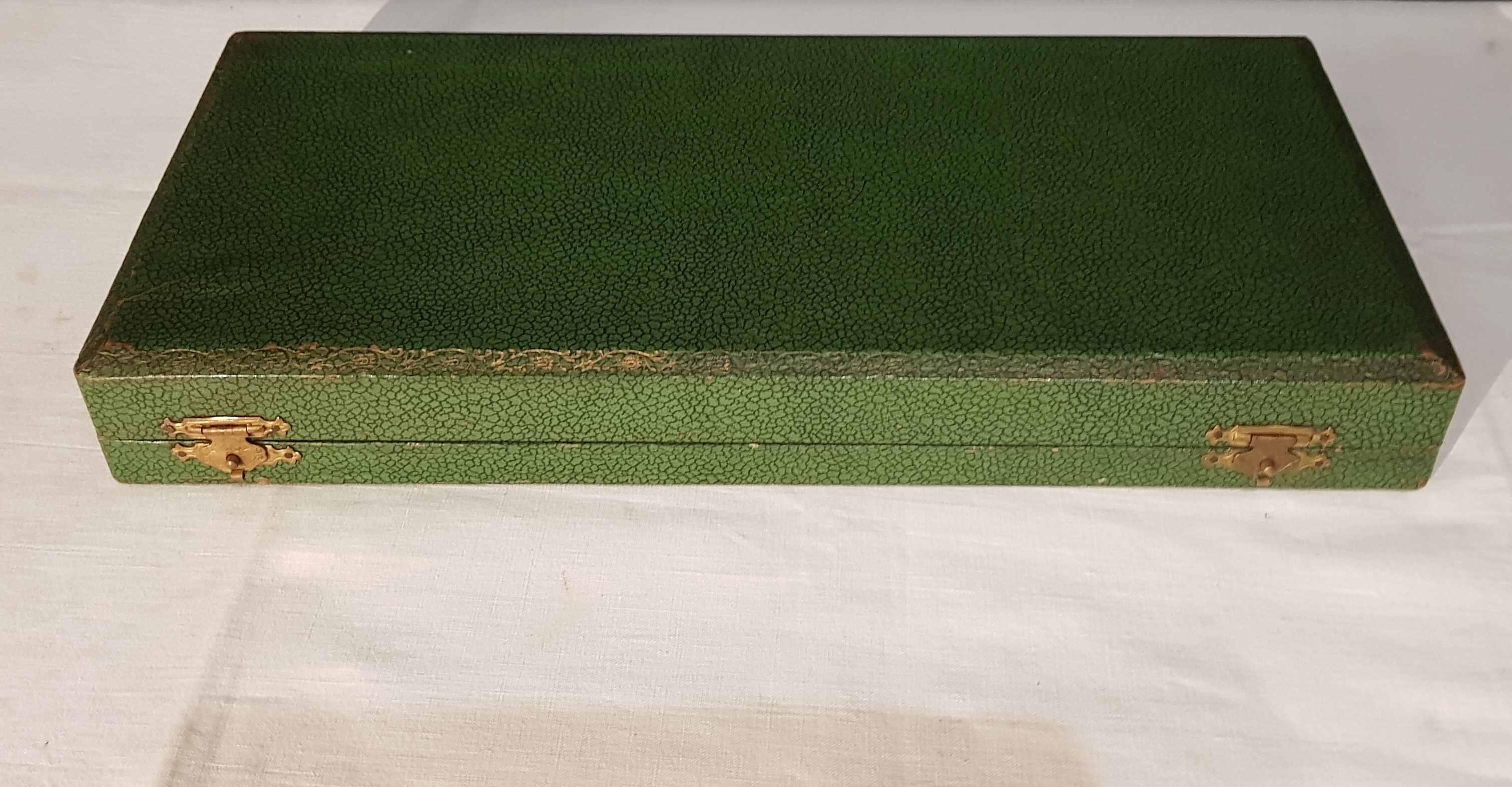 Silver-gilt metal fish service