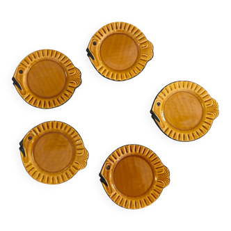 Assiettes poisson Vallauris