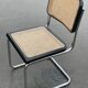 Chaise Cesca modèle b32 en chrome et noir par Marcel Breuer