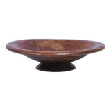 Vintage wooden bowl on foot