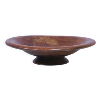 Vintage wooden bowl on foot