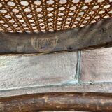 Lot of 4 chairs mismatched bistro curved wood