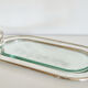 Serving dish for foie gras in silver-plated metal.