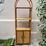 Rattan bookcase