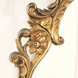 Miroir Cornucopia en bronze de style Louis XV