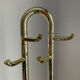 Italian towel rack in gilded metal from the 70s