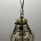 Murano Glass Wrought Iron Light Pendant