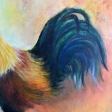 Framed HST painting - The Rooster