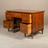 Biedermeier Desk in Walnut Veneer, Germany, circa 1830