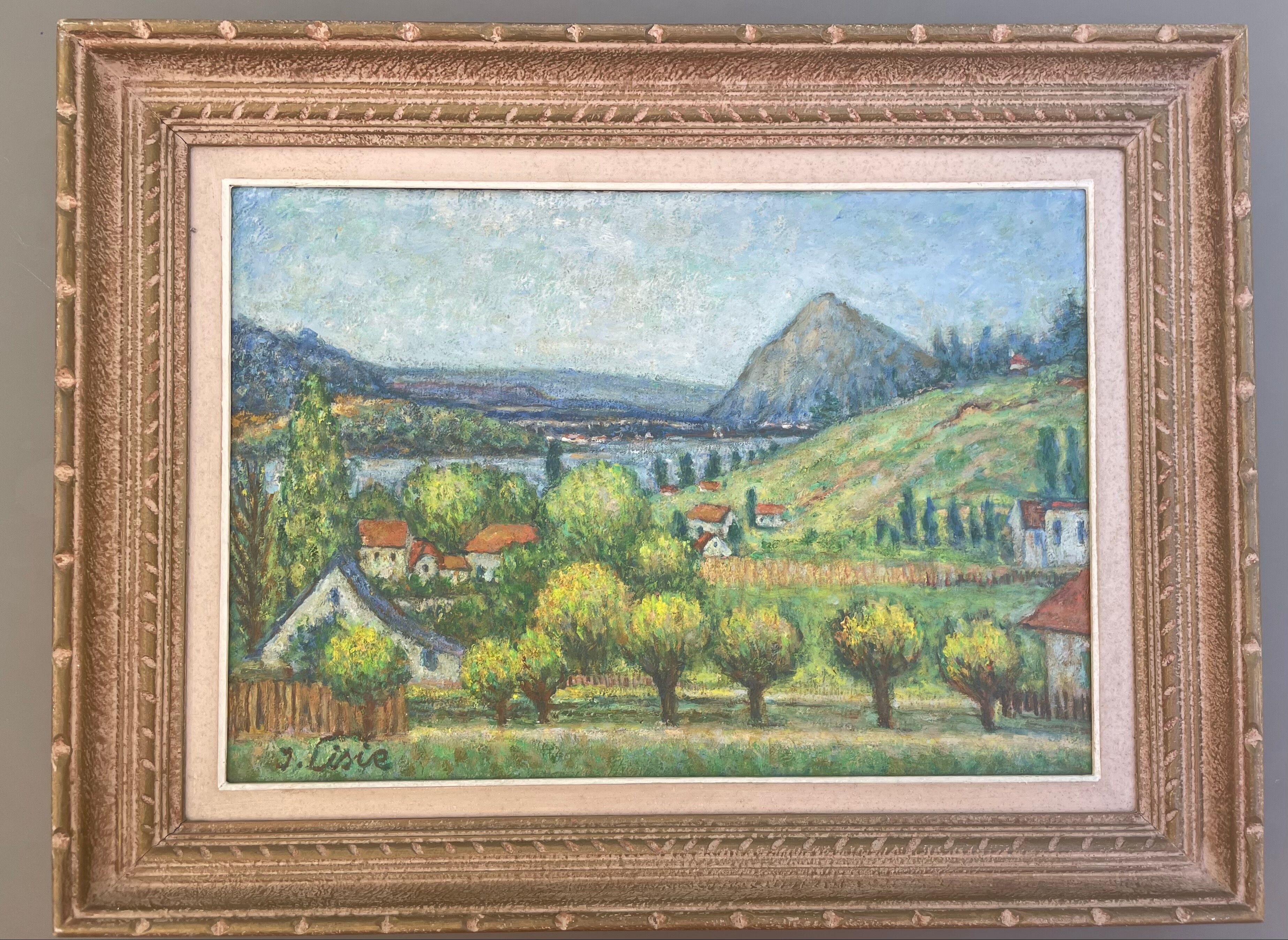 Painting painting landscape Isaac List XXth