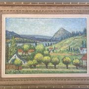 Tableau peinture paysage Isaac Liste XXe