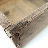 Old wooden workshop drawer