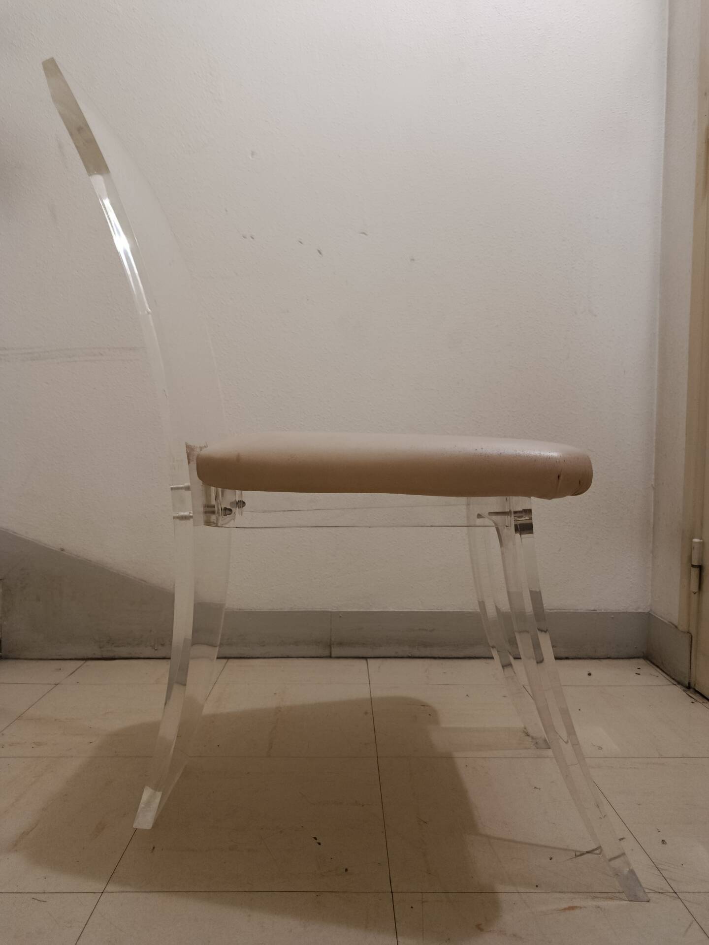 70s plexiglass lucite chairs