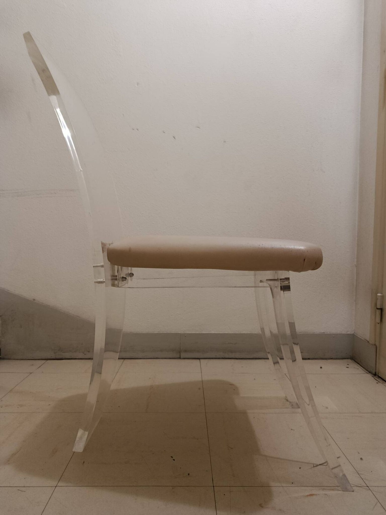 70s plexiglass chairs