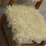 pair of fur chairs for chalet