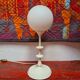 Lamp in metal and opaline satin of e.r vele edition temde 70s