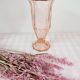 Grand vase en verre rose