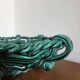 Woven ceramic fruit bowl