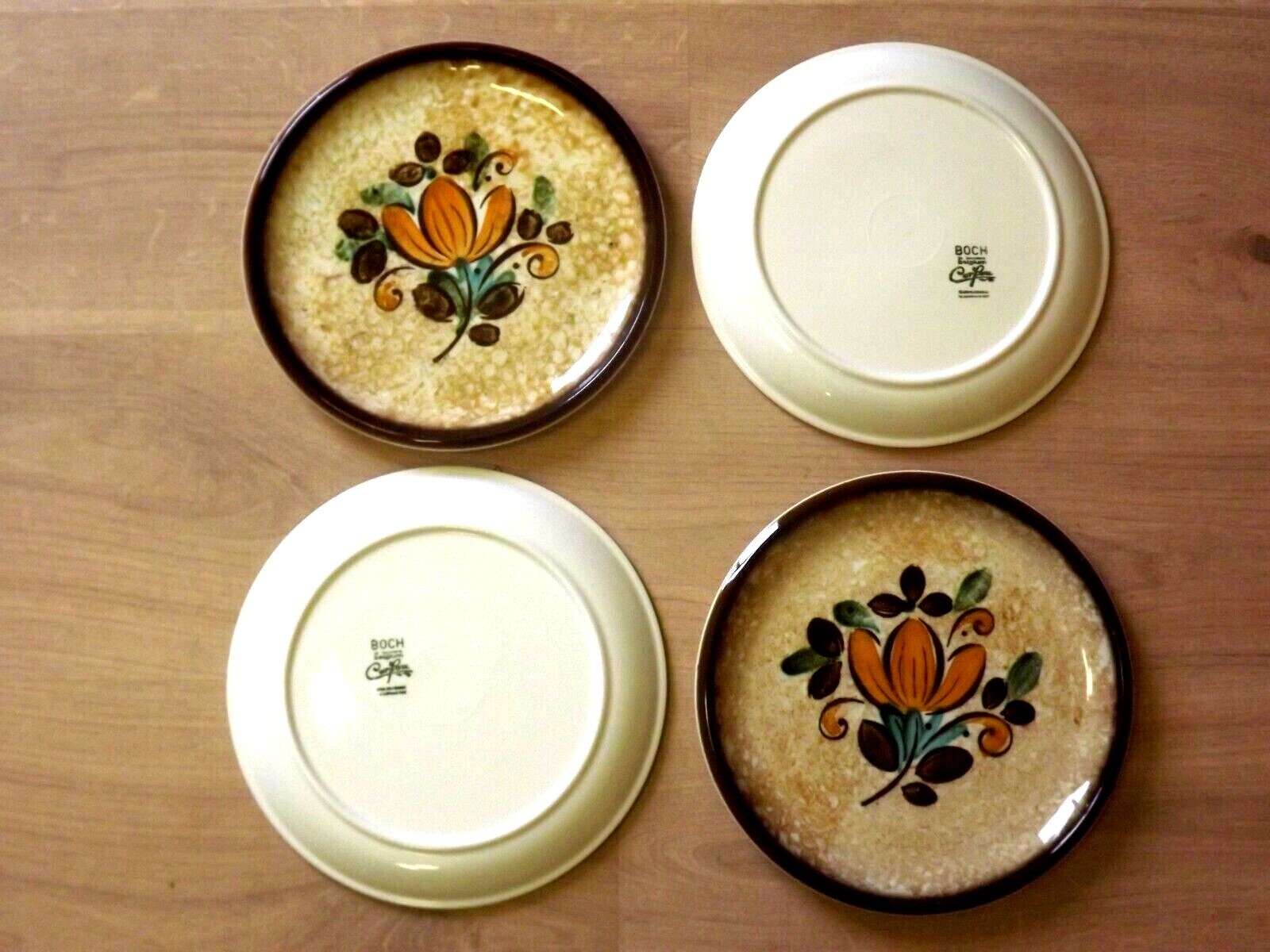 Vintage Villiroy and Boch Corfou Collection Set of 4 Dinner Plates 3802