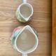 Broc carafe and small pitcher Salins slurry fruit