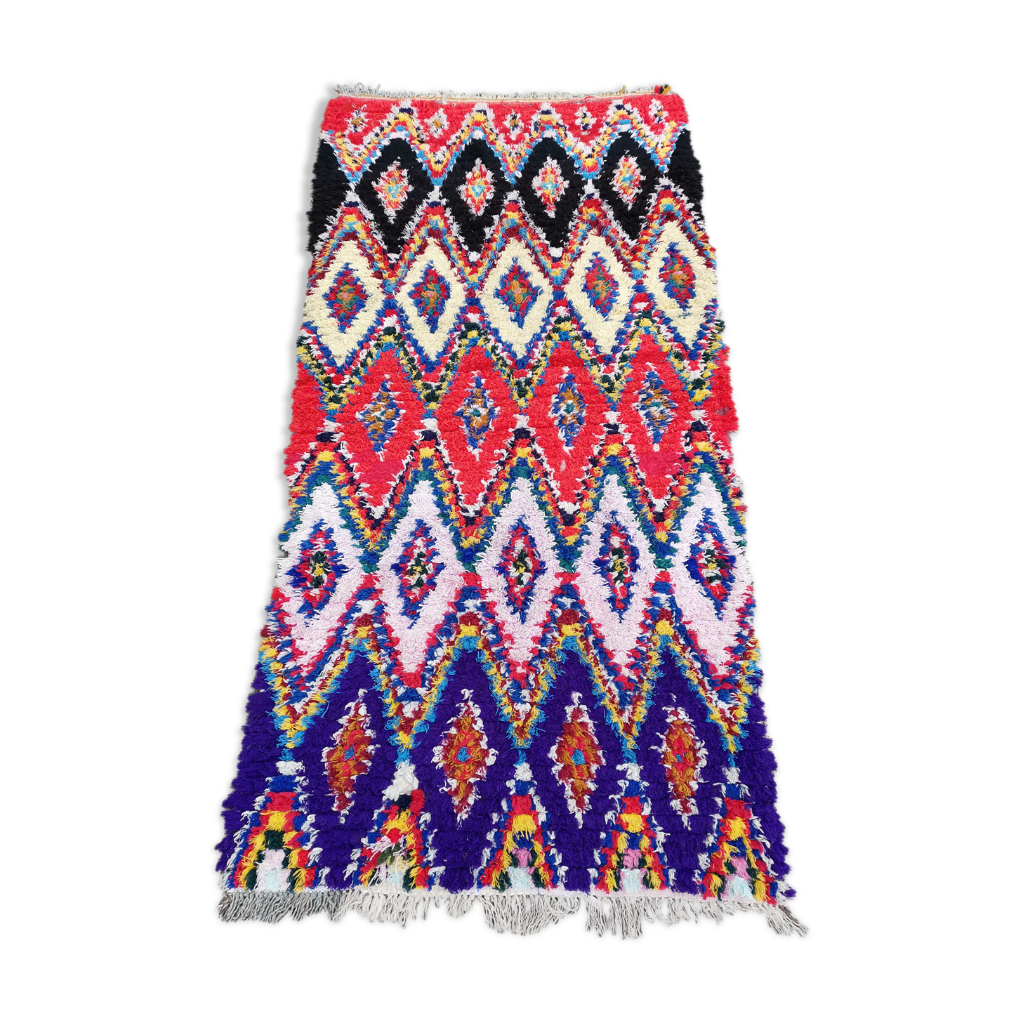 Berbere butchery rug in handmade cotton 200x100 cm