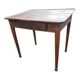Table à jeux ancienne style Louis XVI en bois patiné
