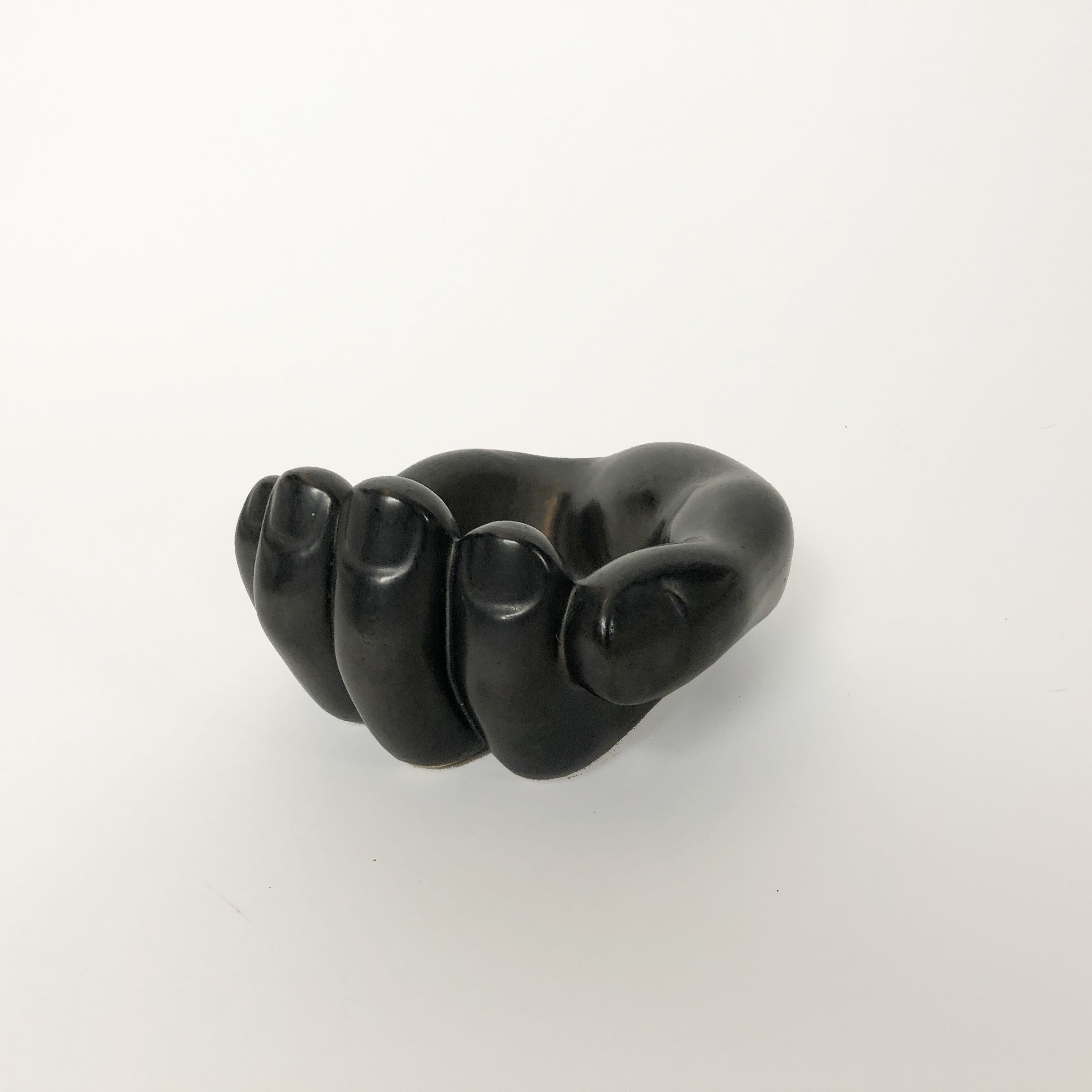 Hand paw of empty bear ceramic pocket of the 60s Vallauris