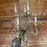 Nubian torch floor lamp