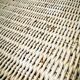 White rattan side table