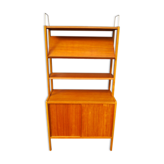 Scandinavian teak library by Bertil Fridhagen for Bodafors