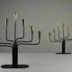Pair of Seven-Candle Candelabras — Gunnar Ander for Ystad-Metall, Sweden, 1960s