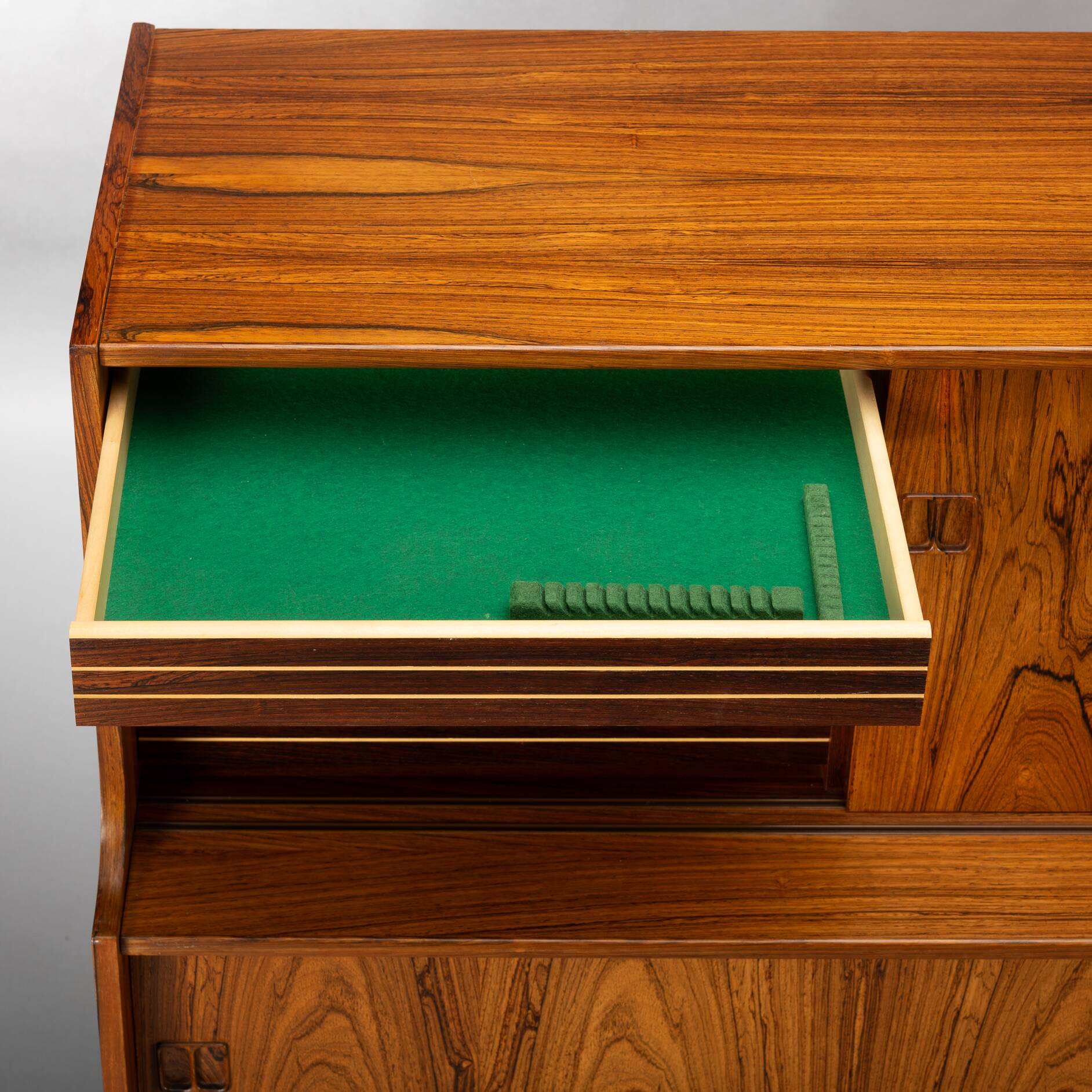 Danish design rosewood highboard, 1960s