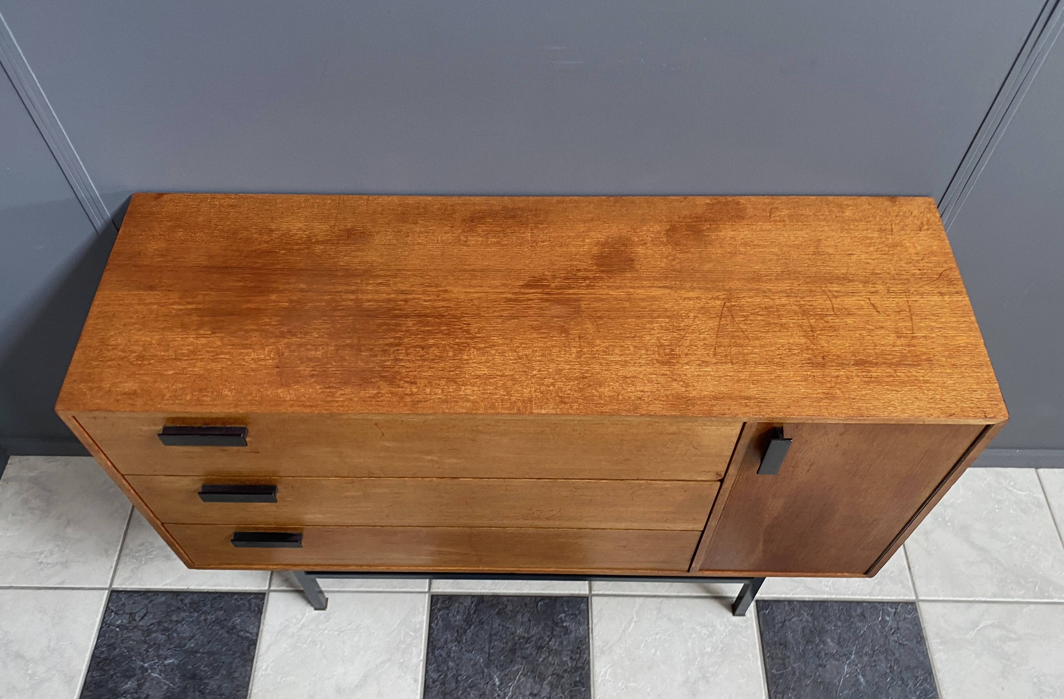 Cabinet en bois de rangement pour chaussures des années 1970