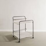 Vintage French Mid Century Drink Bar Trolley by Mathieu Matégot, 1950s