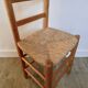 Light wooden chair and mulched seat, 50s-60s