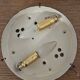 XL vintage round ceiling light in moulded glass