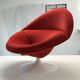 F421 armchair and its ottoman by Pierre Paulin for Artifort
