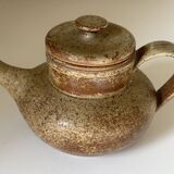 Théière en grès signée vintage années 60